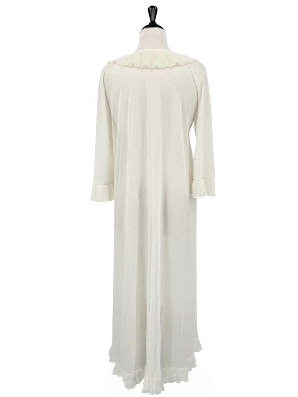Vintage 1960’s Evette Peignoir Chiffon Long Robe - Picture 2 of 5